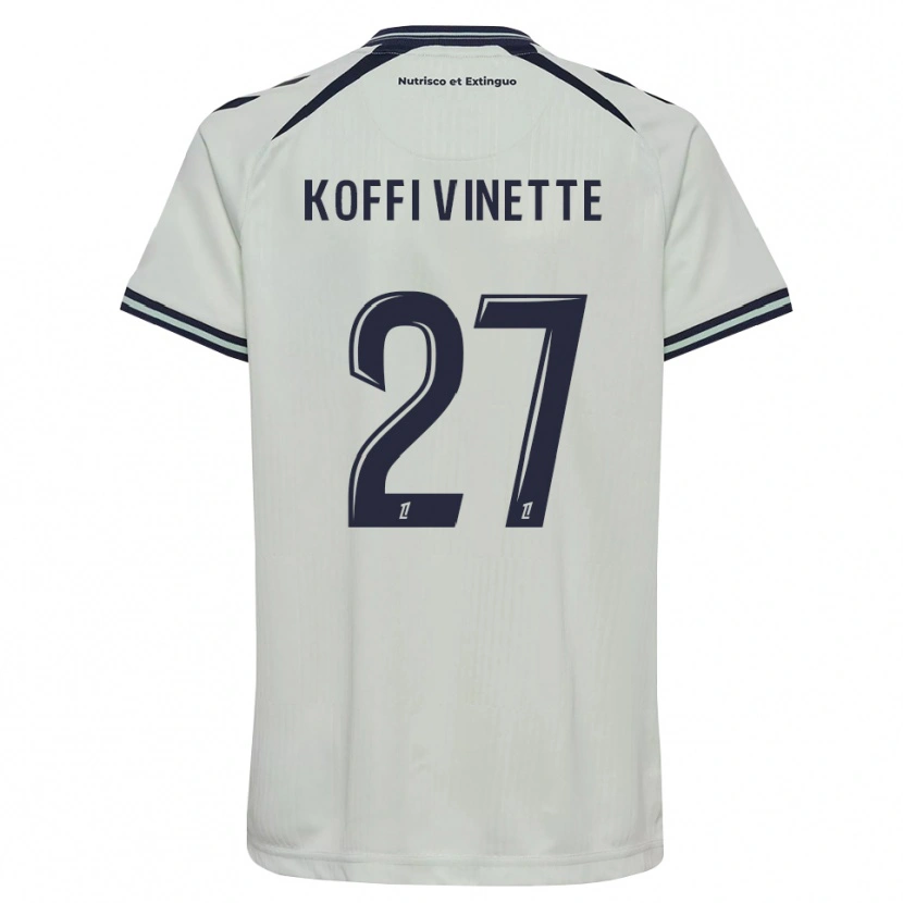 Danxen Bambino Maglia Enzo Koffi #27 Blu Notte Bianco Kit Gara Away 2026/27 Maglietta