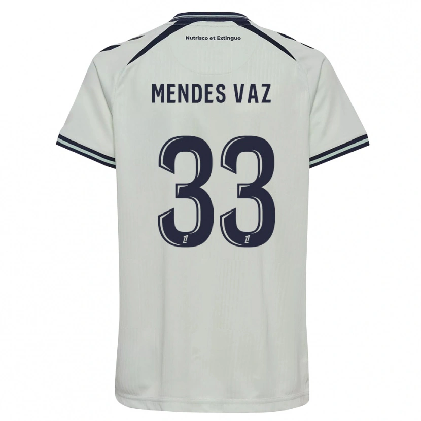 Danxen Bambino Maglia Hernâni Mendes Vaz #33 Blu Notte Bianco Kit Gara Away 2026/27 Maglietta