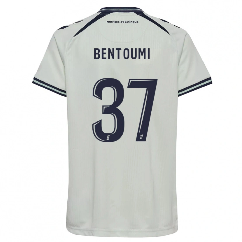 Danxen Bambino Maglia Mokrane Bentoumi #37 Blu Notte Bianco Kit Gara Away 2026/27 Maglietta
