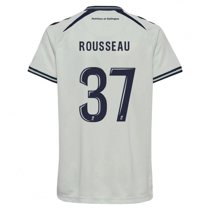 Danxen Bambino Maglia Thomas Rousseau #37 Blu Notte Bianco Kit Gara Away 2026/27 Maglietta