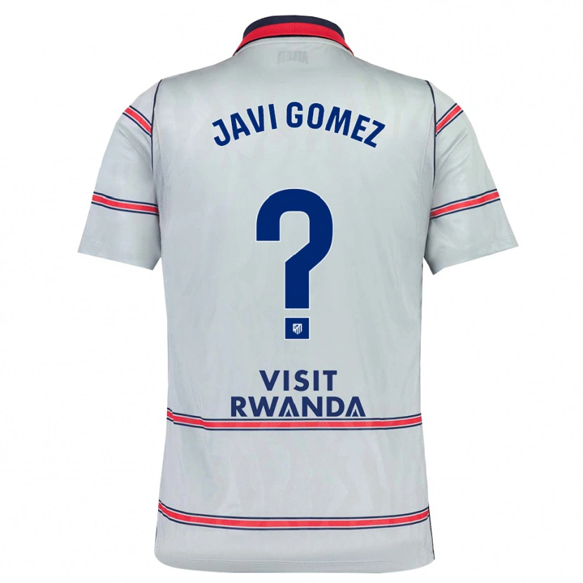 Danxen Bambino Maglia Javi Gomez #0 Grigio Rosso Blu Navy Kit Gara Third 2026/27 Maglietta