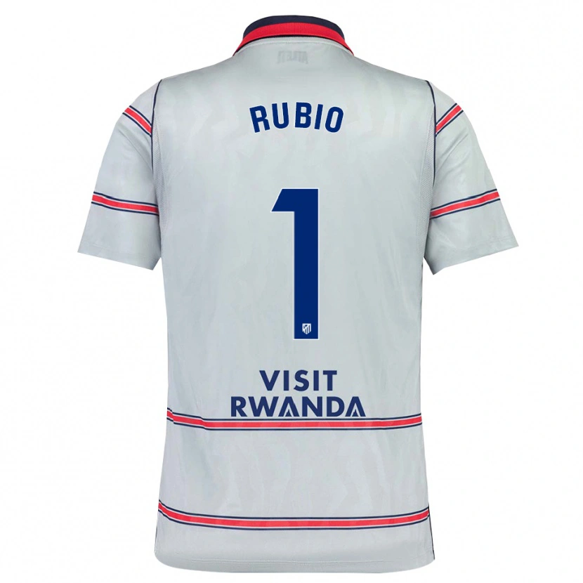 Danxen Bambino Maglia Dani Rubio #1 Grigio Rosso Blu Navy Kit Gara Third 2026/27 Maglietta