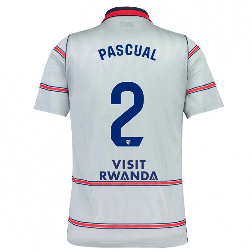 Danxen Bambino Maglia Martin Pascual #2 Grigio Rosso Blu Navy Kit Gara Third 2026/27 Maglietta