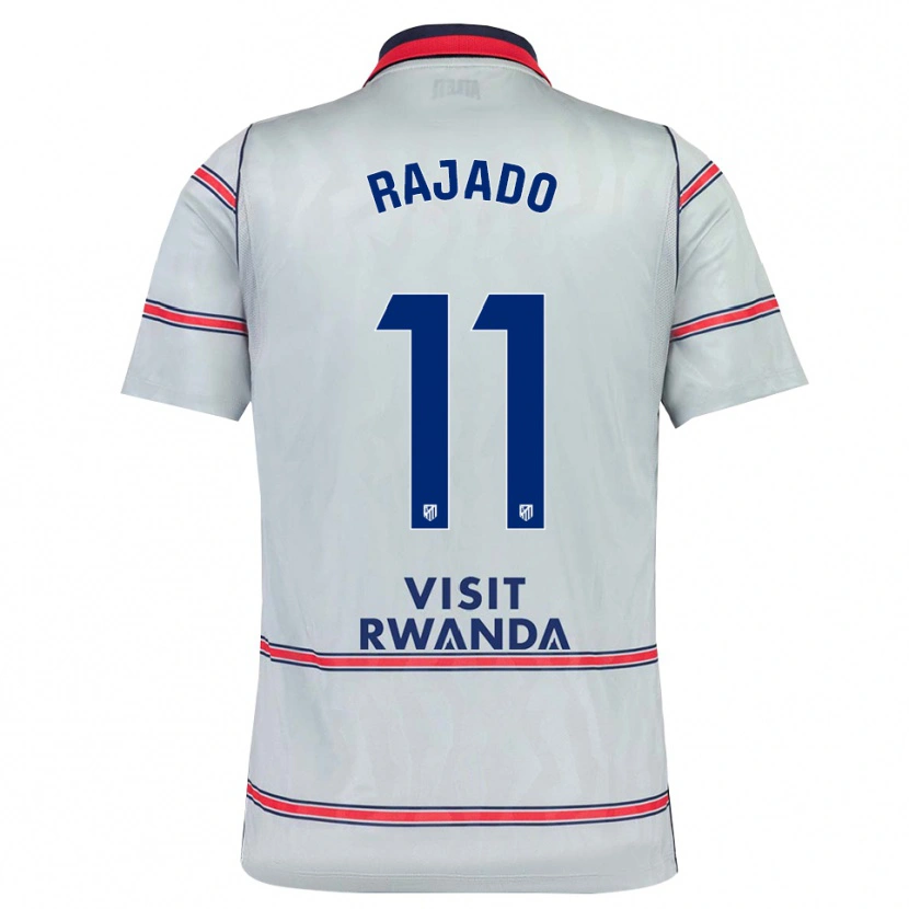 Danxen Bambino Maglia Jorge Rajado #11 Grigio Rosso Blu Navy Kit Gara Third 2026/27 Maglietta