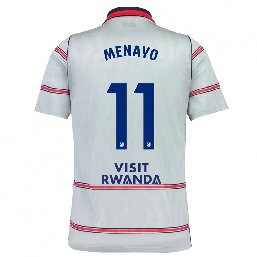 Danxen Bambino Maglia Carmen Menayo #11 Grigio Rosso Blu Navy Kit Gara Third 2026/27 Maglietta