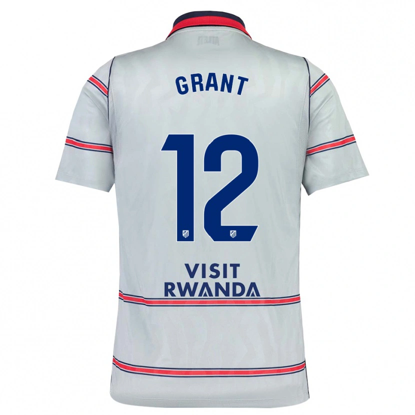 Danxen Bambino Maglia Cristian Grant #12 Grigio Rosso Blu Navy Kit Gara Third 2026/27 Maglietta