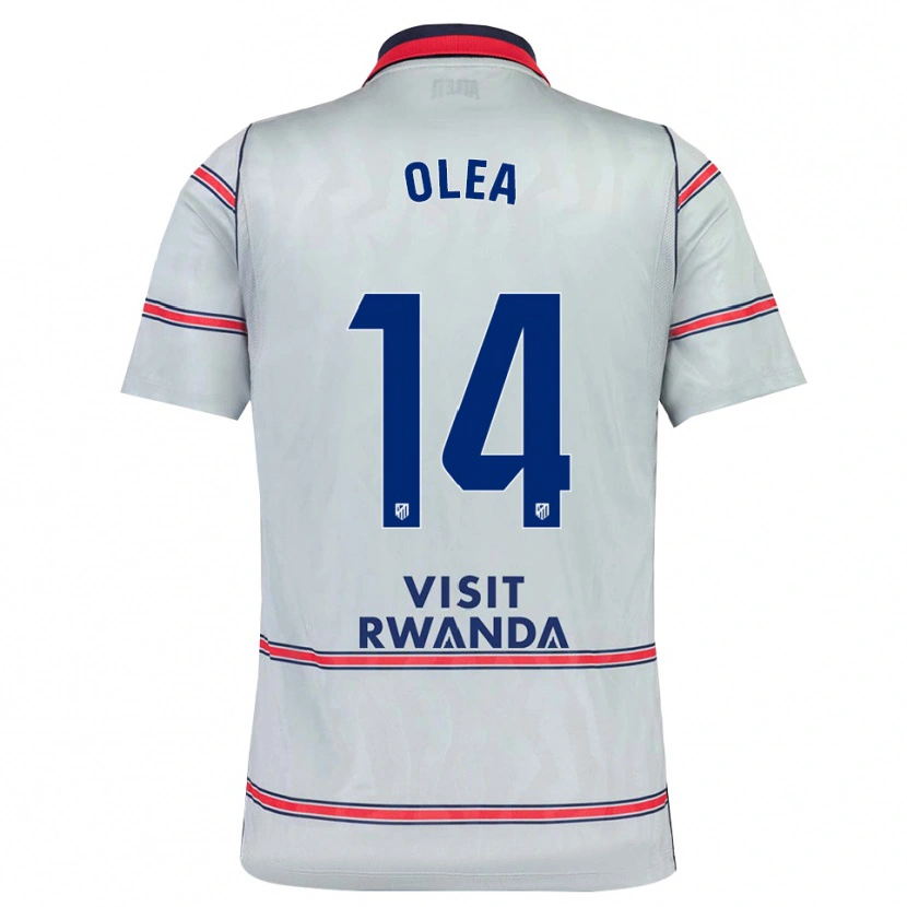 Danxen Bambino Maglia Rubén Olea #14 Grigio Rosso Blu Navy Kit Gara Third 2026/27 Maglietta