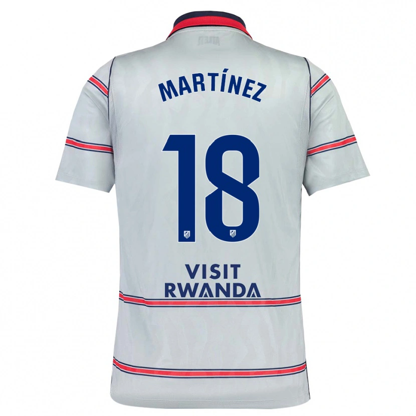 Danxen Bambino Maglia Adrián Martínez #18 Grigio Rosso Blu Navy Kit Gara Third 2026/27 Maglietta