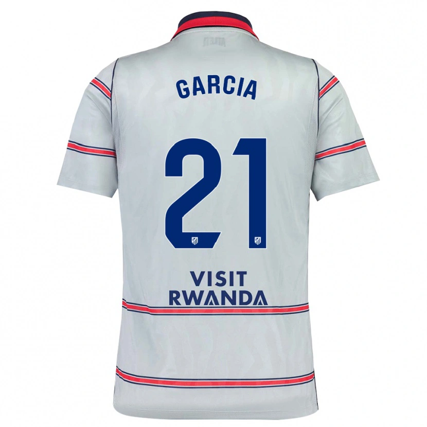 Danxen Bambino Maglia Sheila Garcia #21 Grigio Rosso Blu Navy Kit Gara Third 2026/27 Maglietta