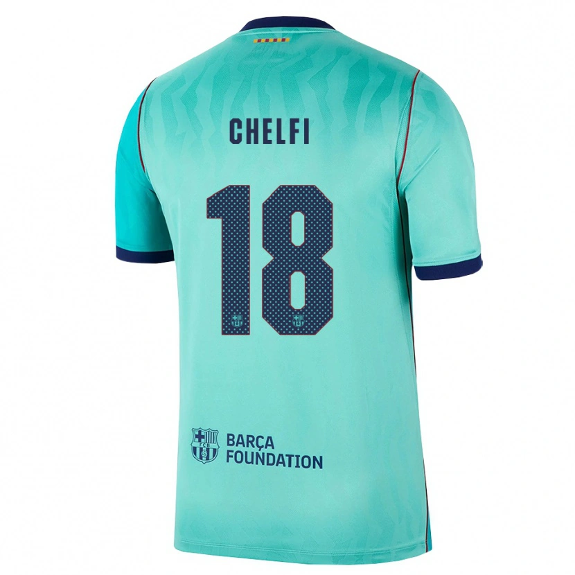 Danxen Bambino Maglia Lovro Chelfi #18 Acquamarina Turchese Scuro Blu Reale Kit Gara Third 2026/27 Maglietta