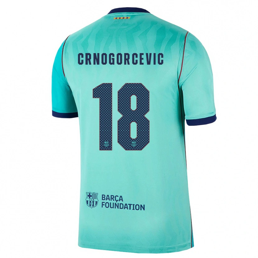 Danxen Bambino Maglia Ana-Maria Crnogorcevic #18 Acquamarina Turchese Scuro Blu Reale Kit Gara Third 2026/27 Maglietta