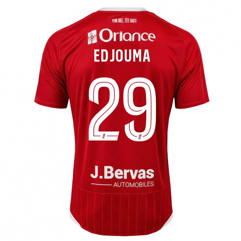 Danxen Bambino Maglia Noah Edjouma #29 Bianco Rosso Kit Gara Home 2026/27 Maglietta