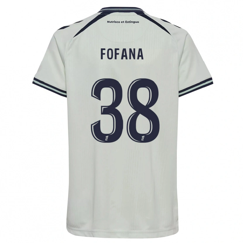 Danxen Bambino Maglia Rayan Fofana #38 Blu Notte Bianco Kit Gara Away 2026/27 Maglietta