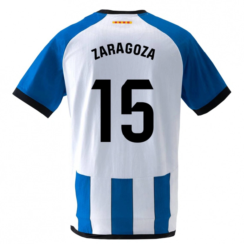Danxen Bambino Maglia Bryan Zaragoza #15 Blu Reale Bianco Kit Gara Home 2026/27 Maglietta