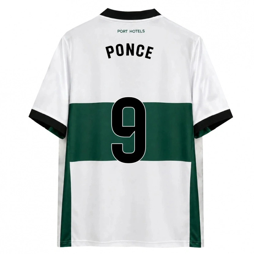 Danxen Uomo Maglia Ezequiel Ponce #9 Verde Bianco Rosso Kit Gara Home 2026/27 Maglietta
