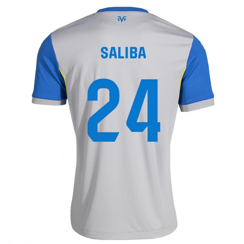 Danxen Uomo Maglia Nathan-Dylan Saliba #24 Blu Schiarente Grigio Kit Gara Away 2026/27 Maglietta