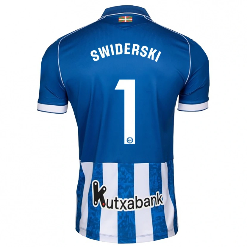 Danxen Uomo Maglia Grégoire Swiderski #1 Blu Bianco Nero Kit Gara Home 2026/27 Maglietta