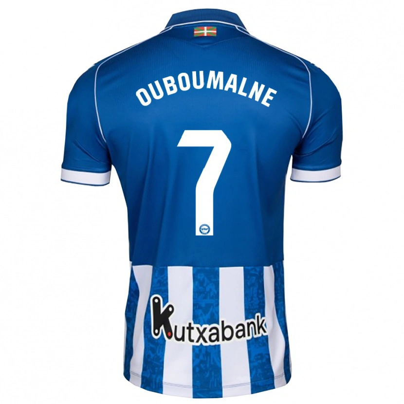Danxen Uomo Maglia Ibra Ouboumalne #7 Blu Bianco Nero Kit Gara Home 2026/27 Maglietta
