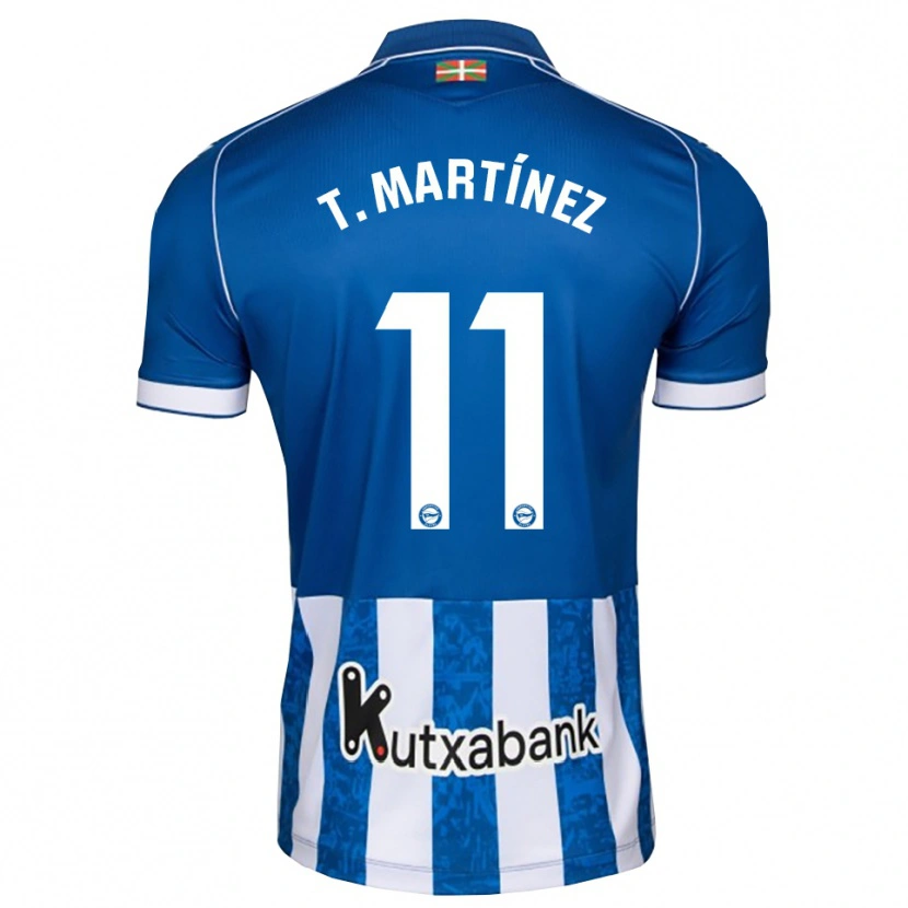 Danxen Uomo Maglia Toni Martínez #11 Blu Bianco Nero Kit Gara Home 2026/27 Maglietta