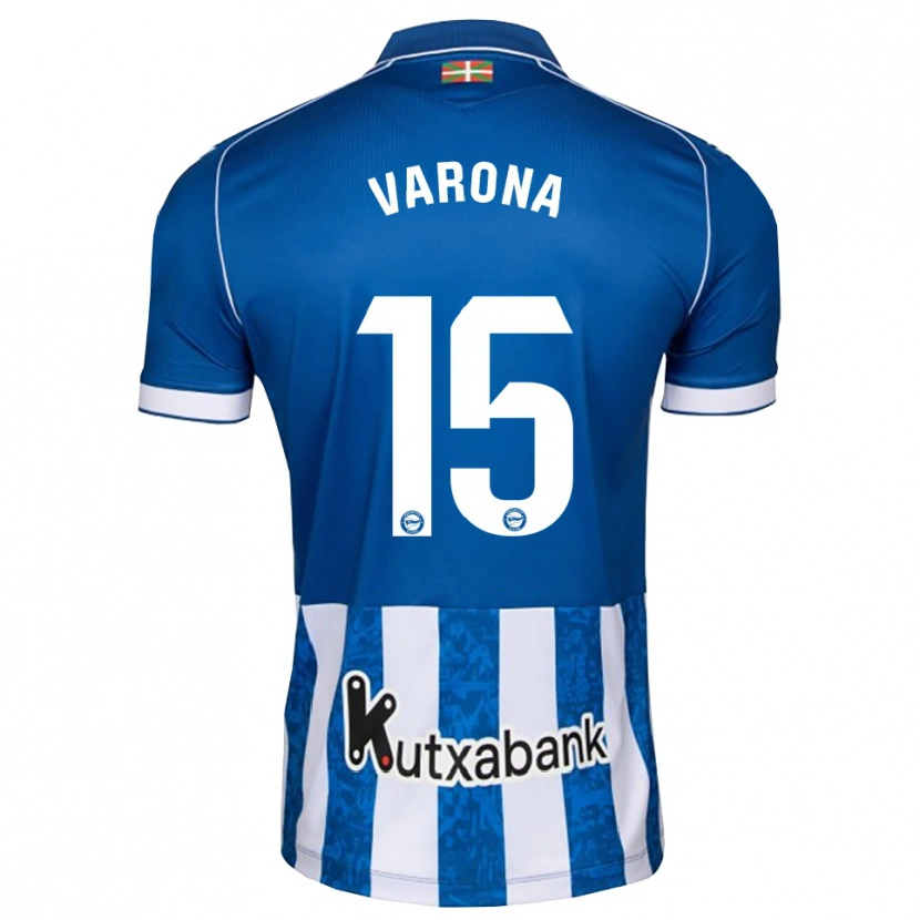Danxen Uomo Maglia Ander Varona #15 Blu Bianco Nero Kit Gara Home 2026/27 Maglietta