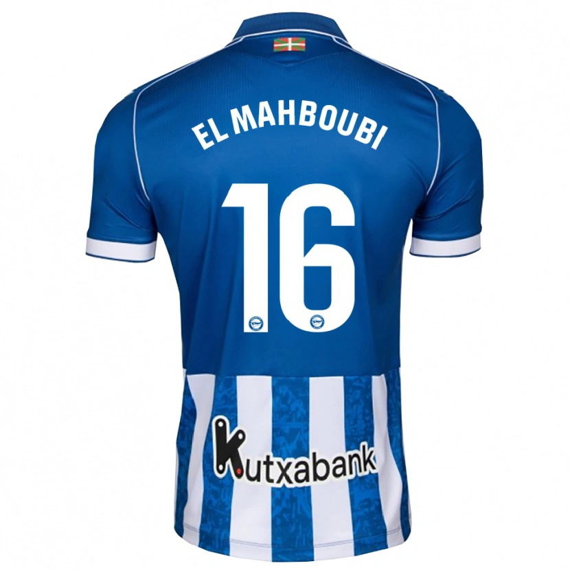 Danxen Uomo Maglia Sami El Mahboubi #16 Blu Bianco Nero Kit Gara Home 2026/27 Maglietta