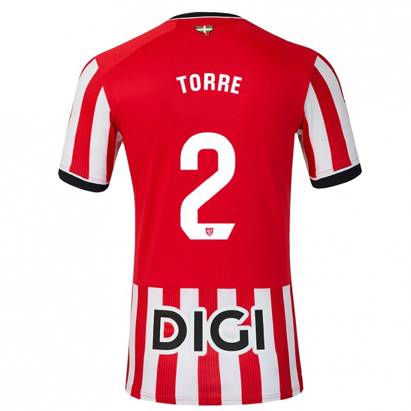 Danxen Uomo Maglia Maddi Torre #2 Rosso Nero Bianco Kit Gara Home 2026/27 Maglietta
