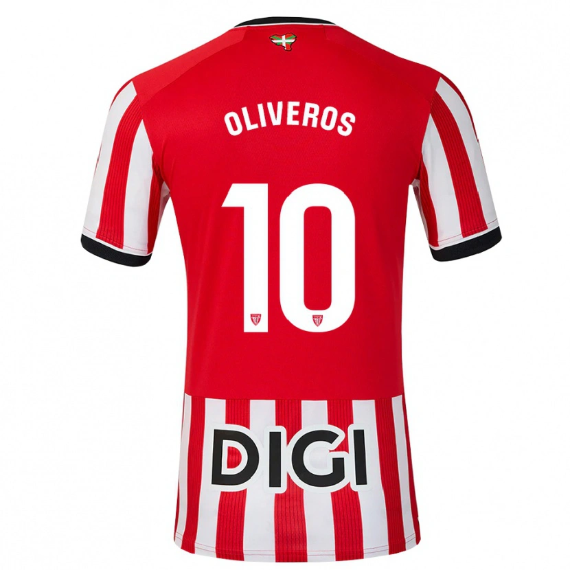 Danxen Uomo Maglia Aimar Oliveros #10 Rosso Nero Bianco Kit Gara Home 2026/27 Maglietta
