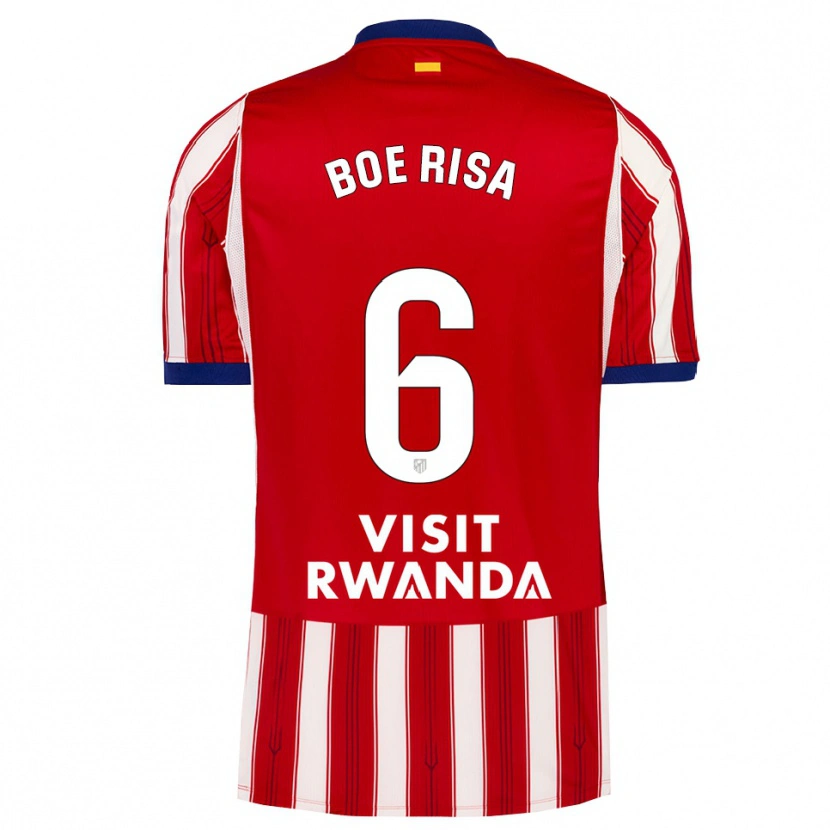 Danxen Uomo Maglia Vilde Bøe Risa #6 Blu Reale Rosso Bianco Kit Gara Home 2026/27 Maglietta