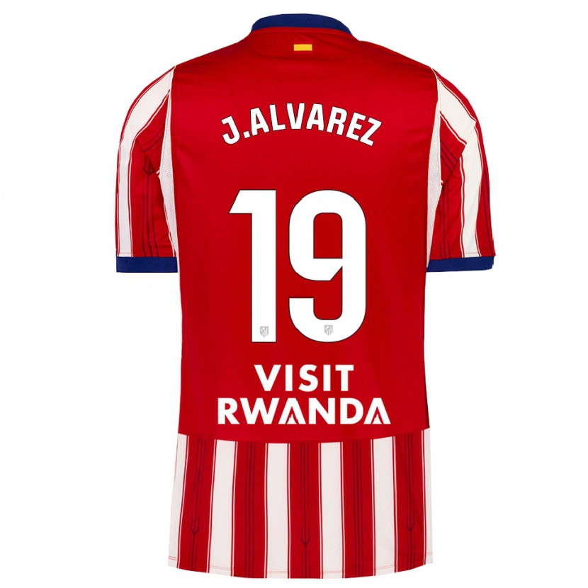 Danxen Uomo Maglia Julián Alvarez #19 Blu Reale Rosso Bianco Kit Gara Home 2026/27 Maglietta