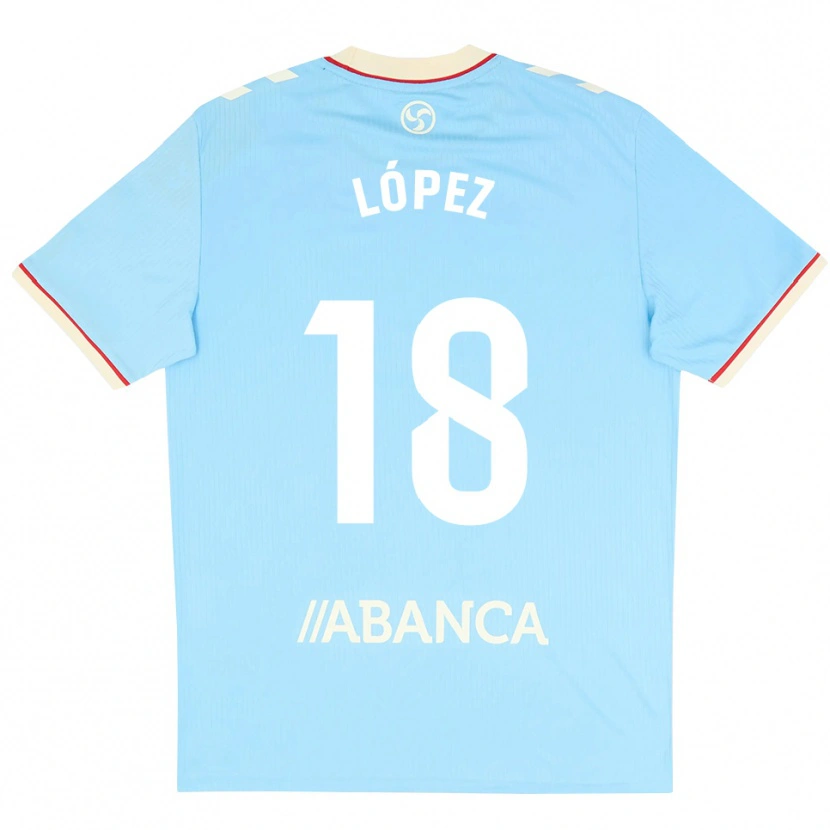 Danxen Uomo Maglia Diego López #18 Azzurro Bianco Rosso Kit Gara Home 2026/27 Maglietta