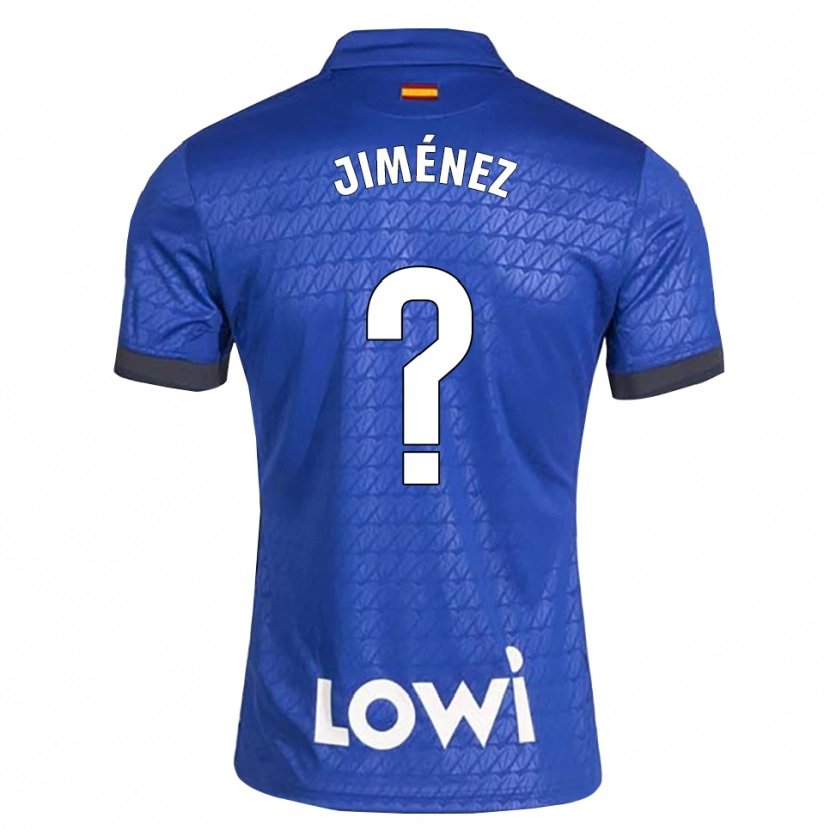 Danxen Uomo Maglia Javier Jiménez #0 Blu Bianco Nero Kit Gara Home 2026/27 Maglietta