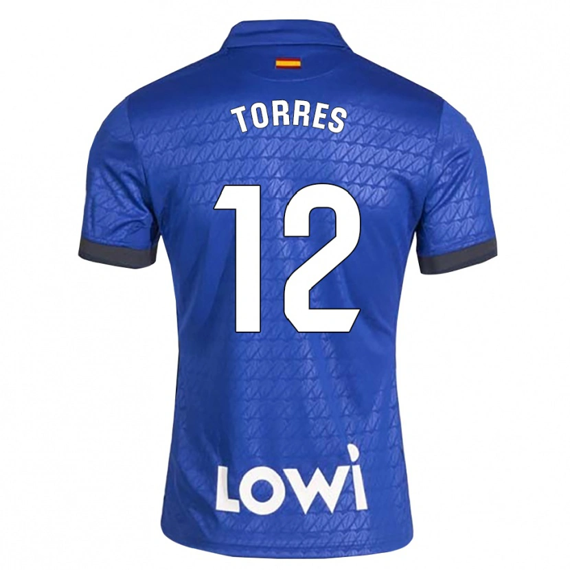 Danxen Uomo Maglia Rubén Torres #12 Blu Bianco Nero Kit Gara Home 2026/27 Maglietta