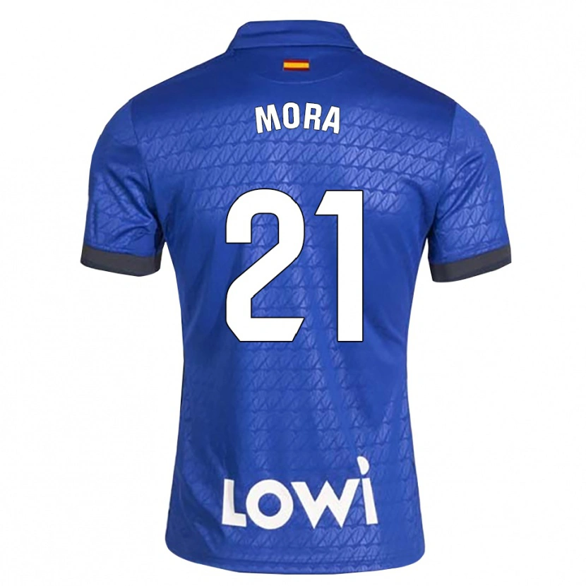 Danxen Uomo Maglia Adrià Mora #21 Blu Bianco Nero Kit Gara Home 2026/27 Maglietta
