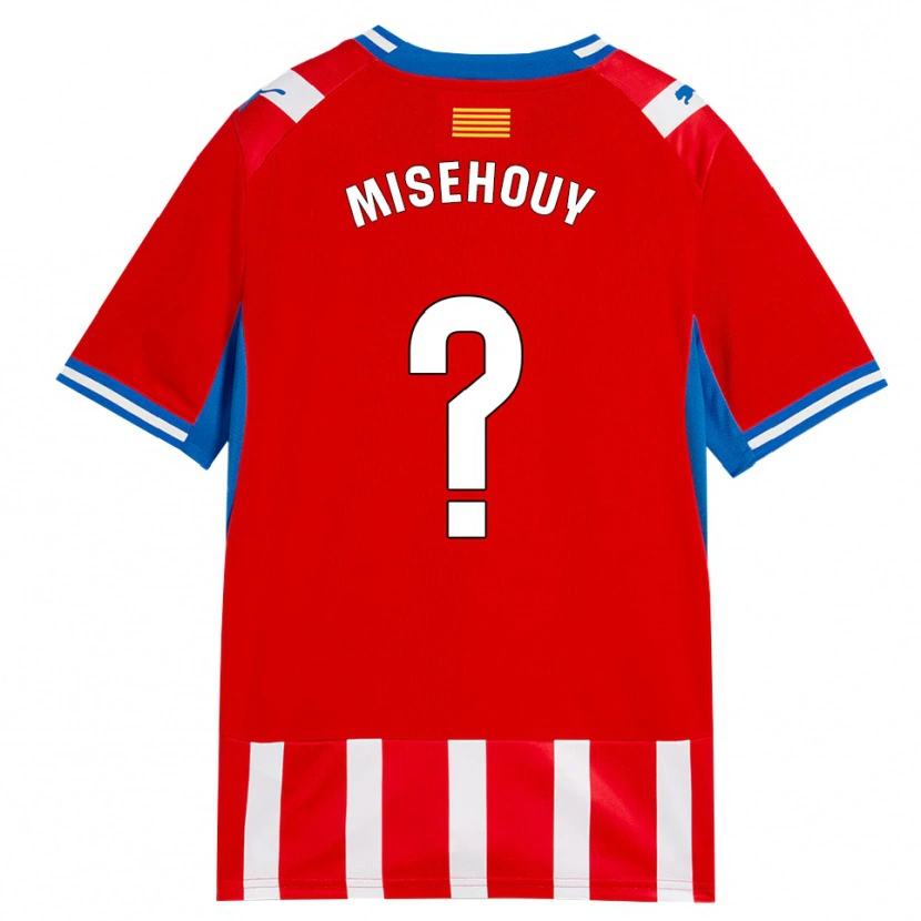 Danxen Uomo Maglia Gabriel Misehouy #0 Rosso Bianco Azzurro Kit Gara Home 2026/27 Maglietta