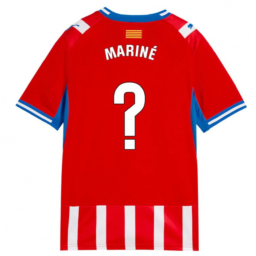 Danxen Uomo Maglia Aleix Mariné #0 Rosso Bianco Azzurro Kit Gara Home 2026/27 Maglietta