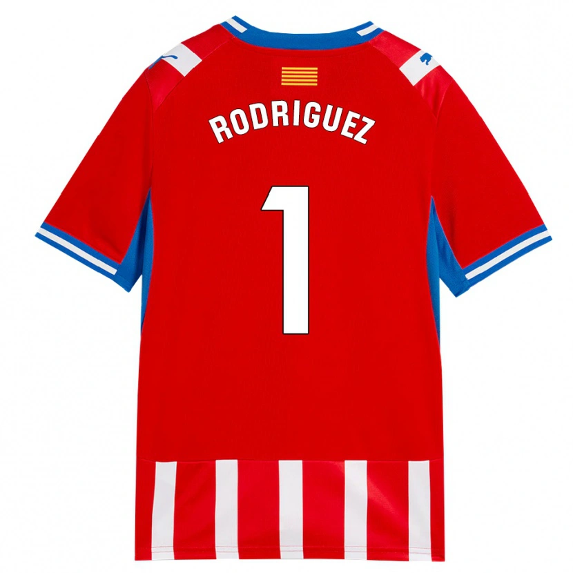 Danxen Uomo Maglia Maria Rodríguez #1 Rosso Bianco Azzurro Kit Gara Home 2026/27 Maglietta