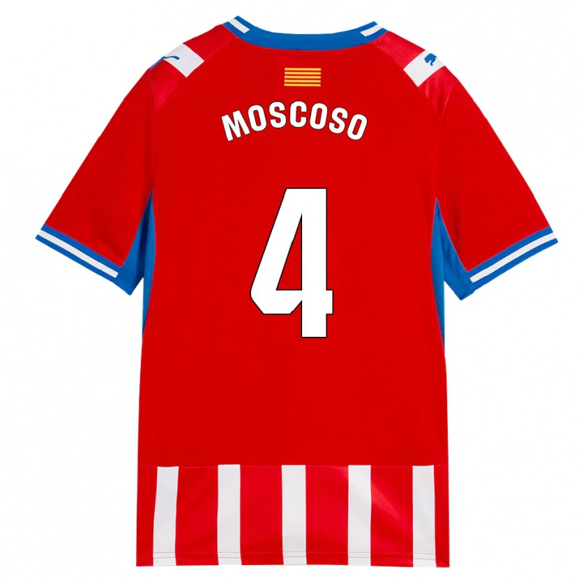 Danxen Uomo Maglia Miriam Moscoso #4 Rosso Bianco Azzurro Kit Gara Home 2026/27 Maglietta