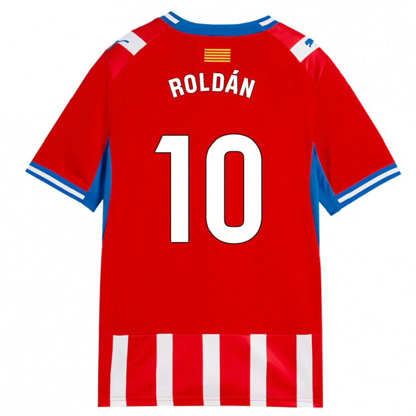 Danxen Uomo Maglia Marcos Roldán #10 Rosso Bianco Azzurro Kit Gara Home 2026/27 Maglietta