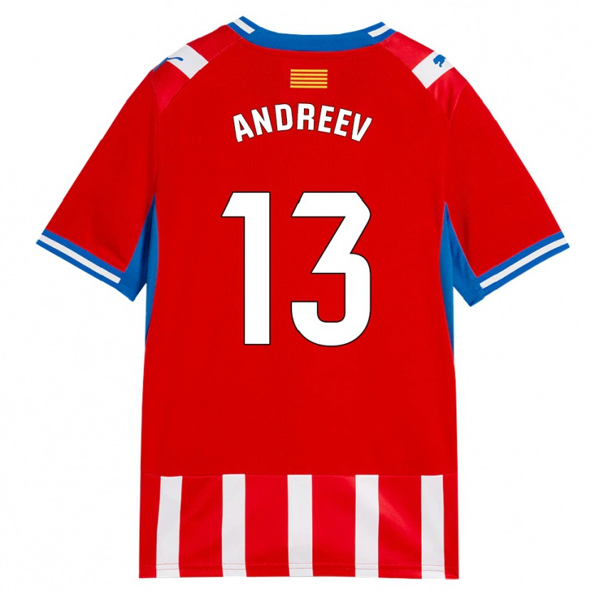 Danxen Uomo Maglia Aleksandar Andreev #13 Rosso Bianco Azzurro Kit Gara Home 2026/27 Maglietta