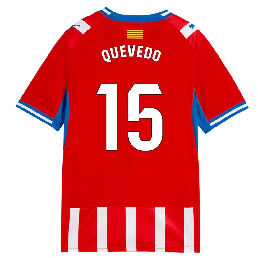 Danxen Uomo Maglia Erik Quevedo #15 Rosso Bianco Azzurro Kit Gara Home 2026/27 Maglietta
