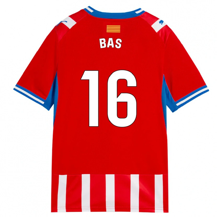 Danxen Uomo Maglia Jordi Bas #16 Rosso Bianco Azzurro Kit Gara Home 2026/27 Maglietta