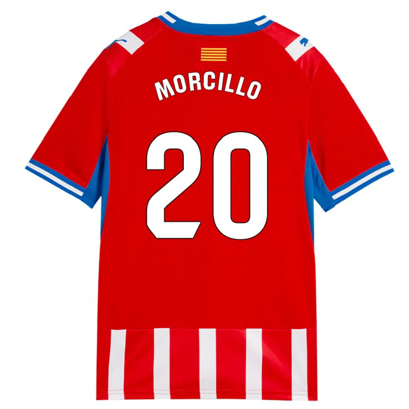 Danxen Uomo Maglia Luis Morcillo #20 Rosso Bianco Azzurro Kit Gara Home 2026/27 Maglietta