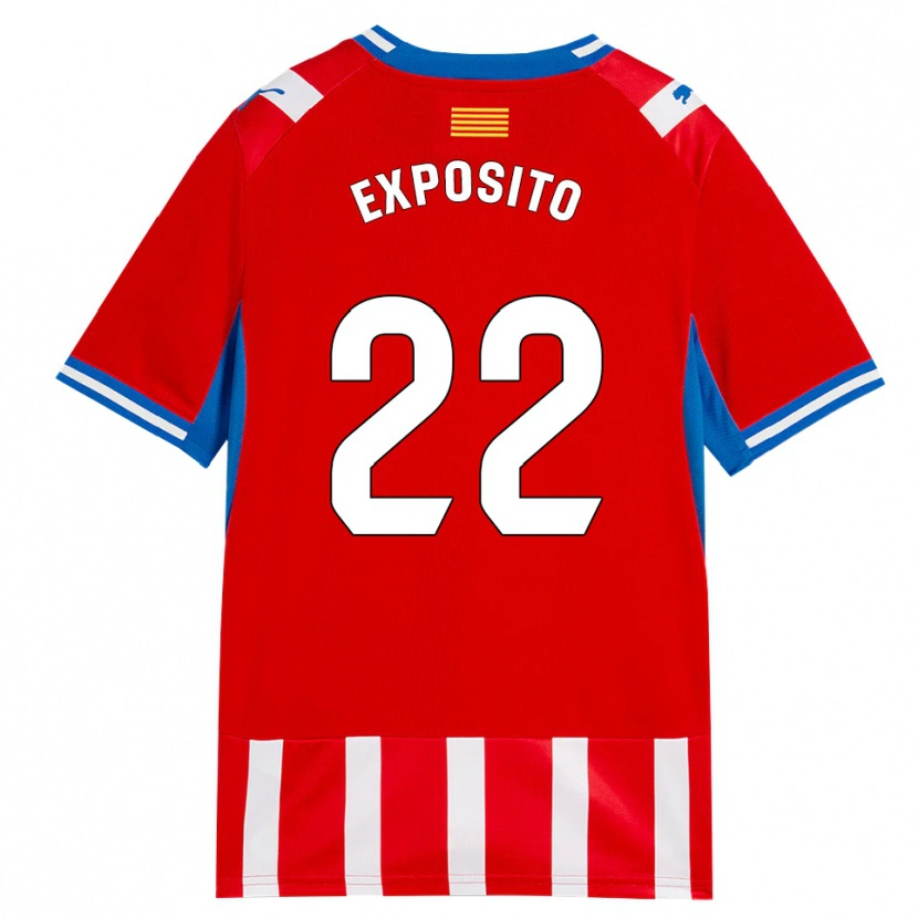 Danxen Uomo Maglia Samu Exposito #22 Rosso Bianco Azzurro Kit Gara Home 2026/27 Maglietta
