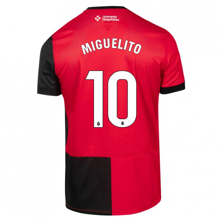 Danxen Uomo Maglia Miguelito #10 Nero Rosso Bianco Kit Gara Home 2026/27 Maglietta