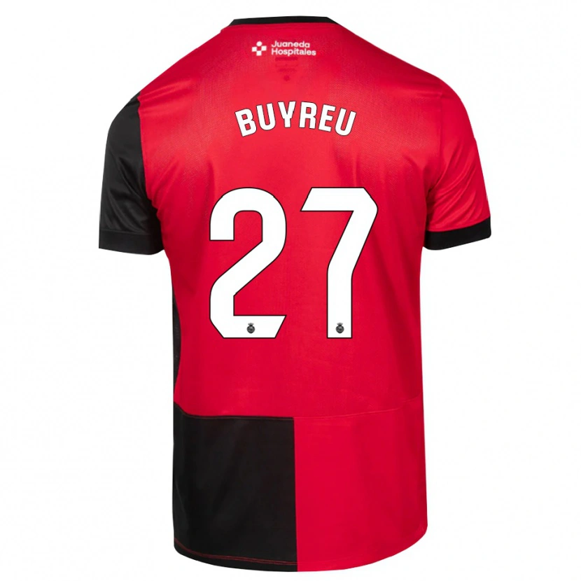 Danxen Uomo Maglia Jan Buyreu #27 Nero Rosso Bianco Kit Gara Home 2026/27 Maglietta