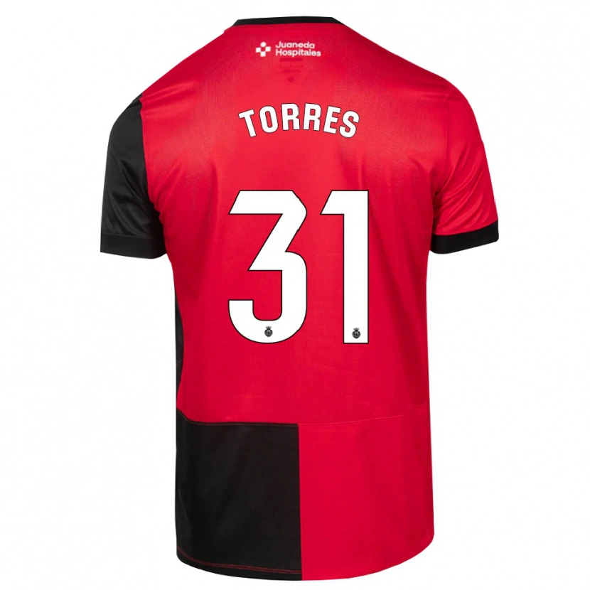 Danxen Uomo Maglia Adriano Torres #31 Nero Rosso Bianco Kit Gara Home 2026/27 Maglietta