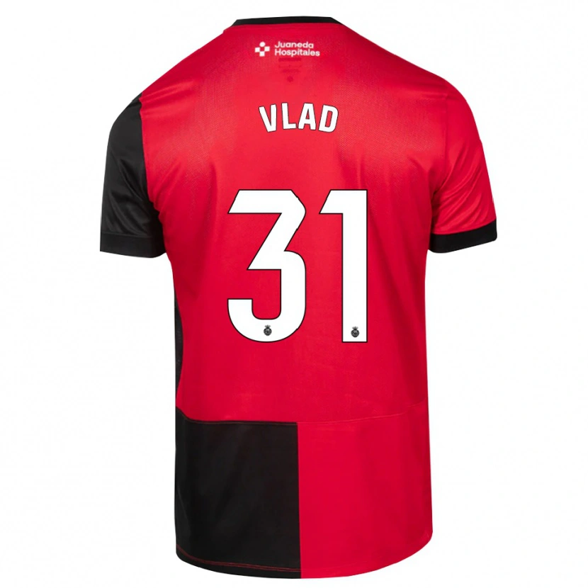 Danxen Uomo Maglia Rares Vlad #31 Nero Rosso Bianco Kit Gara Home 2026/27 Maglietta