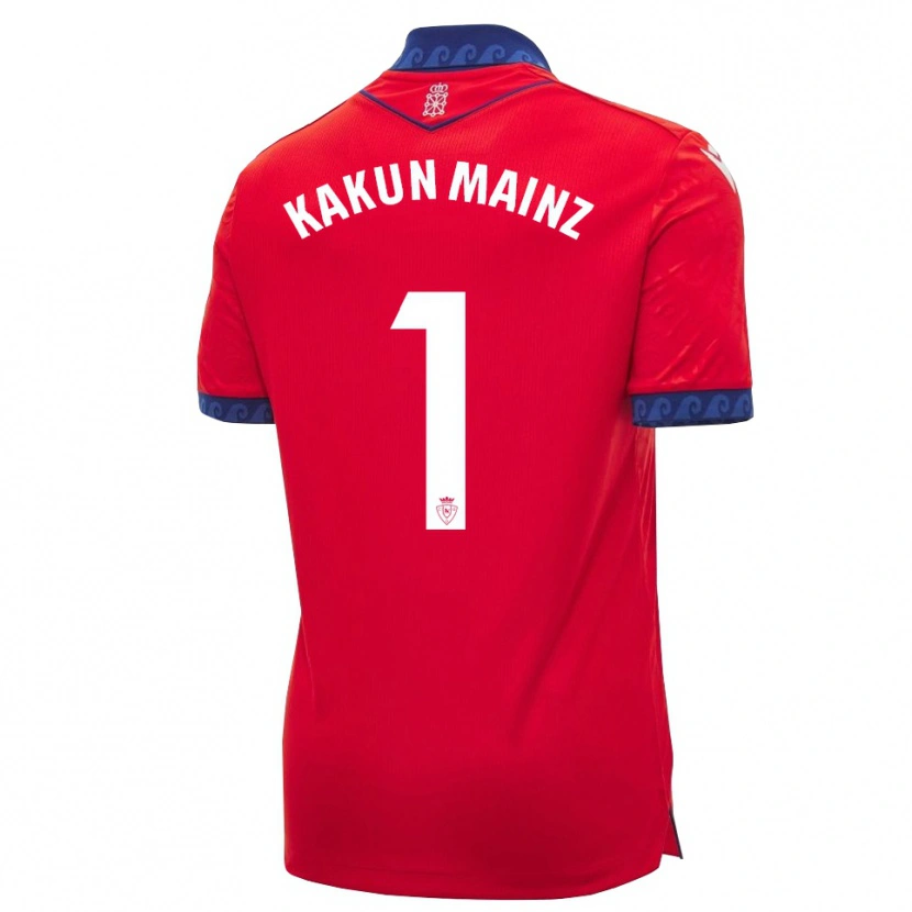 Danxen Uomo Maglia Kakun Mainz #1 Rosso Navy Bianco Kit Gara Home 2026/27 Maglietta