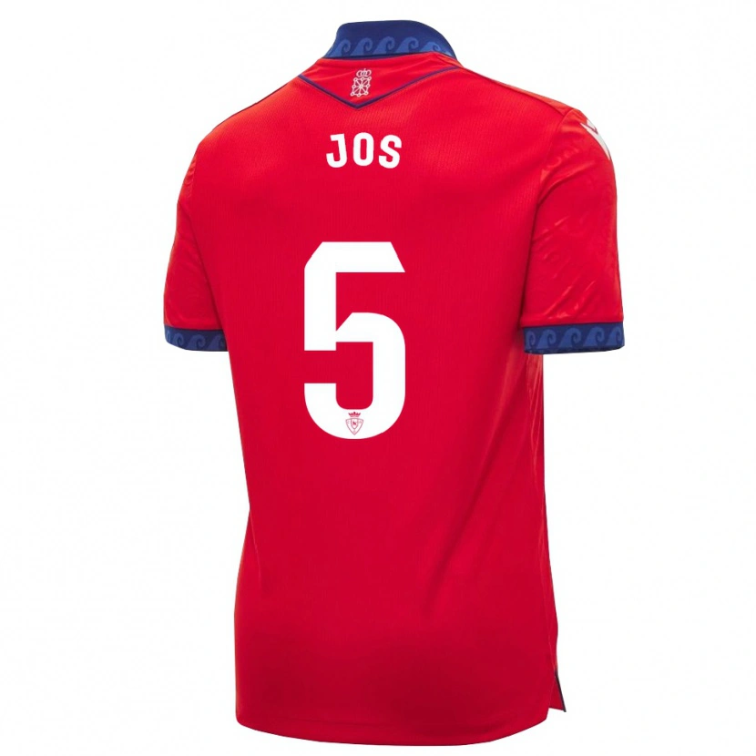 Danxen Uomo Maglia Josune Urdaniz Maurin #5 Rosso Navy Bianco Kit Gara Home 2026/27 Maglietta
