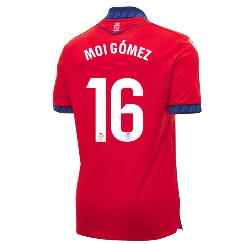 Danxen Uomo Maglia Moi Gómez #16 Rosso Navy Bianco Kit Gara Home 2026/27 Maglietta